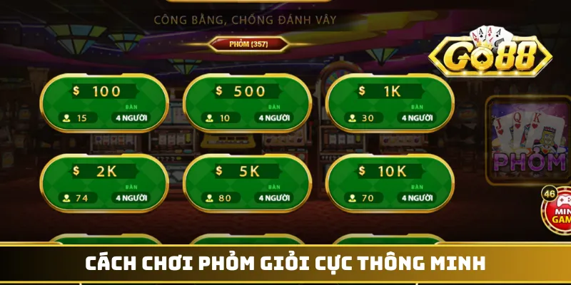 Cách chơi phỏm giỏi cực thông minh
