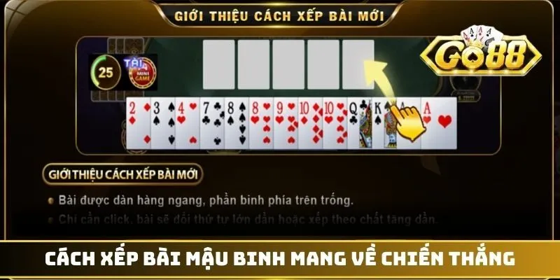 Cách xếp bài mậu binh mang về chiến thắng