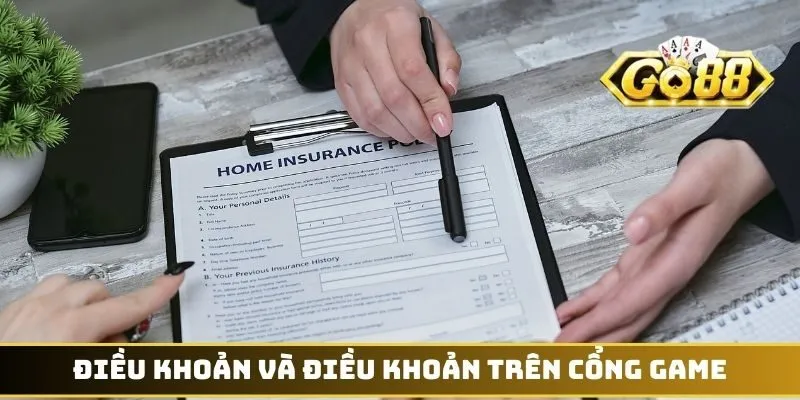 Điều khoản và điều khoản trên cổng game