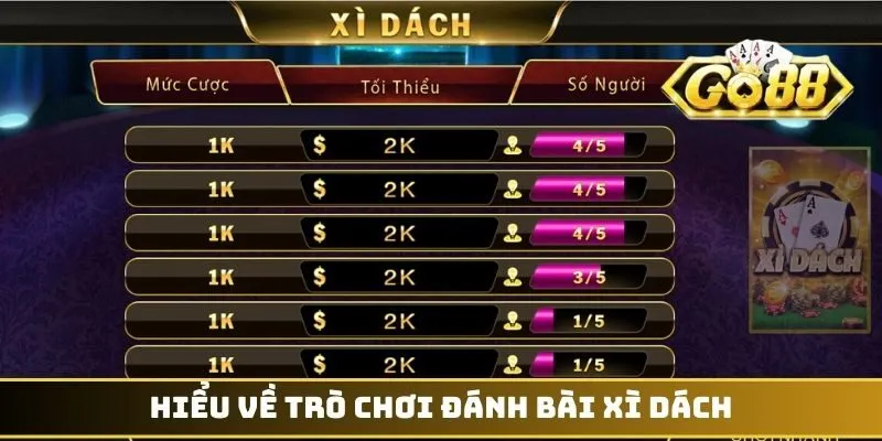 Hiểu về trò chơi đánh bài xì dách