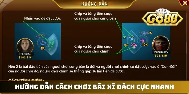 Hướng dẫn cách chơi bài xì dách cực nhanh