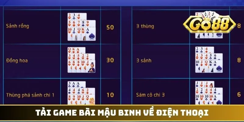 Tải game bài mậu binh về điện thoại