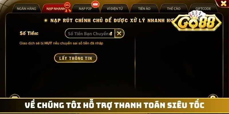 Về chúng tôi hỗ trợ thanh toán siêu tốc